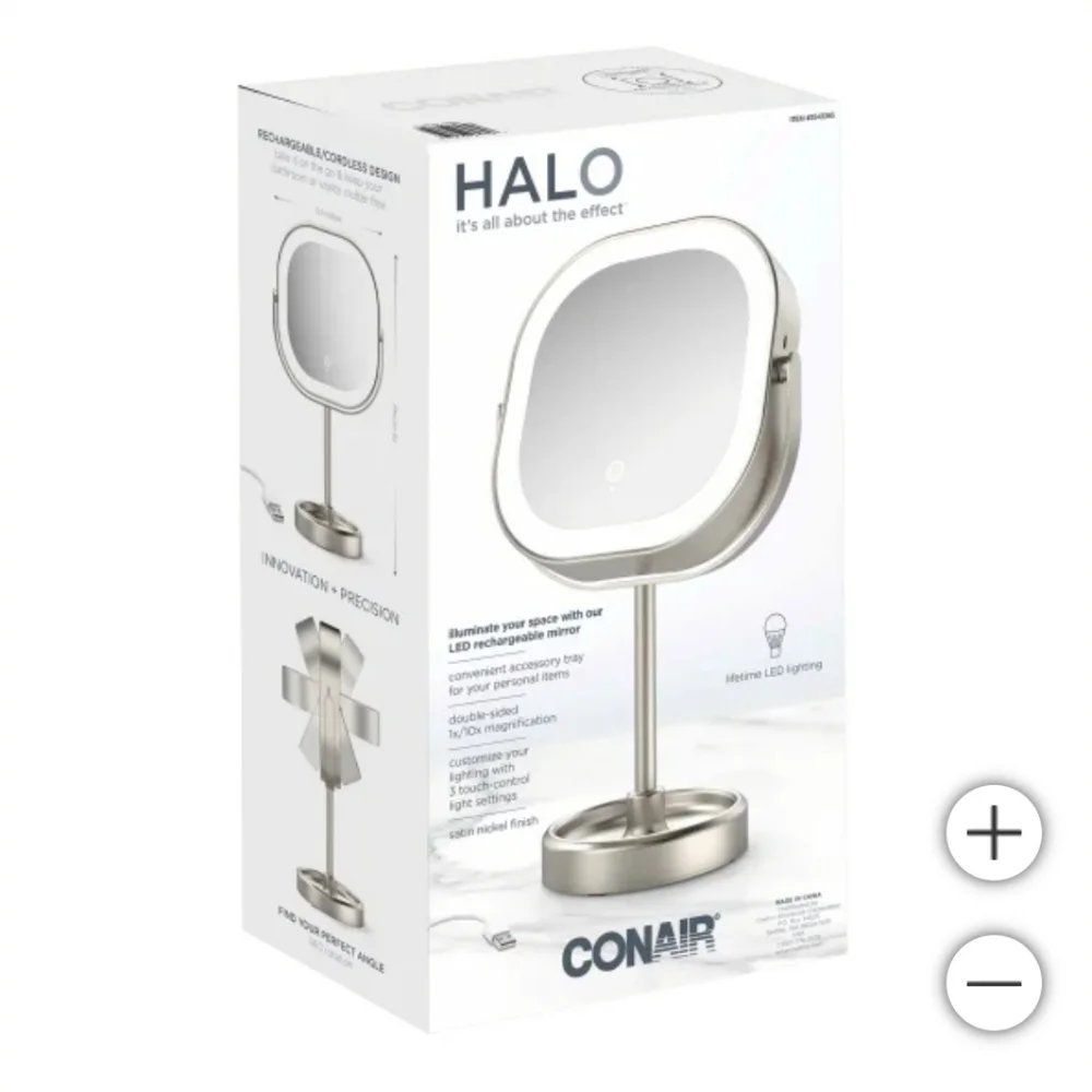 (Ew)Conair LED Double-Sided 1x/10x Vanity Mirror